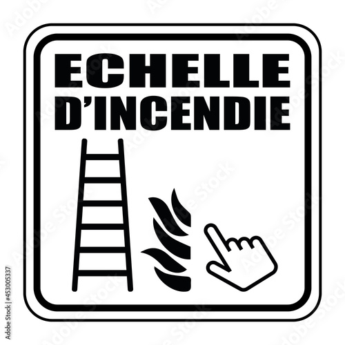 Logo échelle d'incendie.