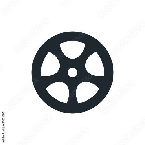 Car wheels icons symbol vector elements for infographic web