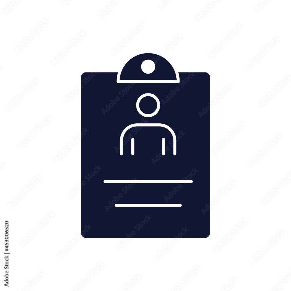 Id card icons symbol vector elements for infographic web Id card icons symbol vector elements for infographic web