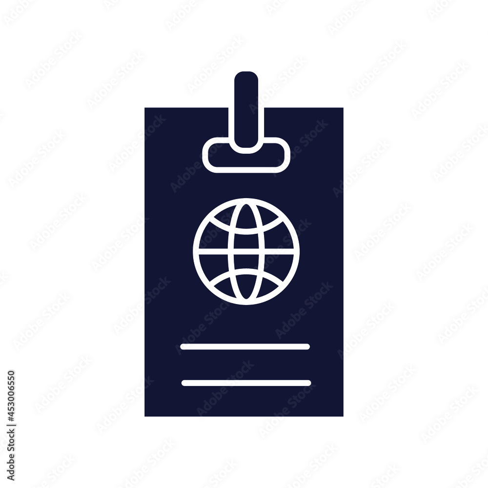 Id card icons symbol vector elements for infographic web Id card icons symbol vector elements for infographic web