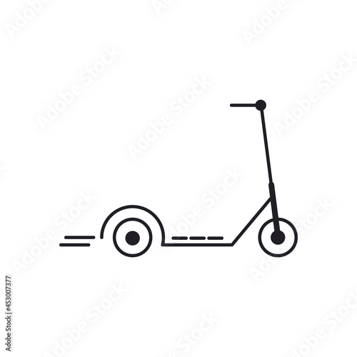 Scooter icons symbol vector elements for infographic web