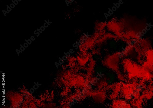 幻想的な赤い血の水彩テクスチャ背景