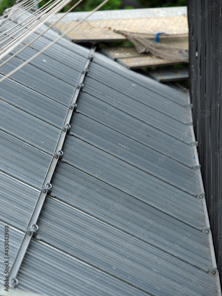 Fototapeta premium Tokyo,Japan - August 24, 2021: Protective shelves or drop prevention barriers