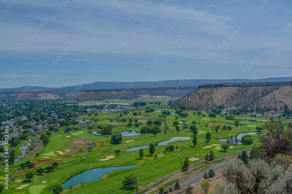 The beautiful view over Prineville in Crook County, Oregon The beautiful view over Prineville in Crook County, Oregon