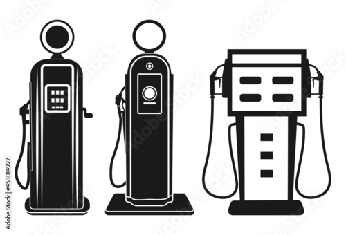 Old Gas Pump, Petrol Pump, Gasoline, Retro Gash Pump, Gash Pump Silhouette, Fuel Pump photo