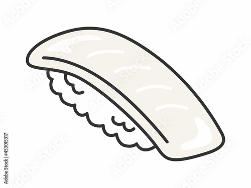 イカの寿司のイラスト