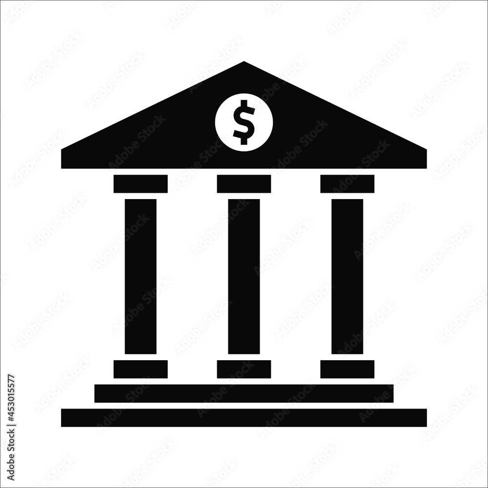 Bank vector Icon. Business centre vector illustration on white background. color editable eps 10 Bank vector Icon. Business centre vector illustration on white background. color editable eps 10