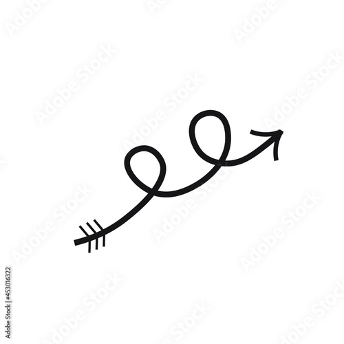 simple lineal arrow vector