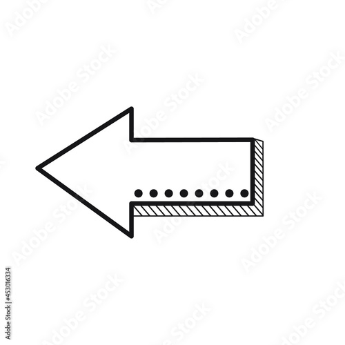 dotted arrow vector direction