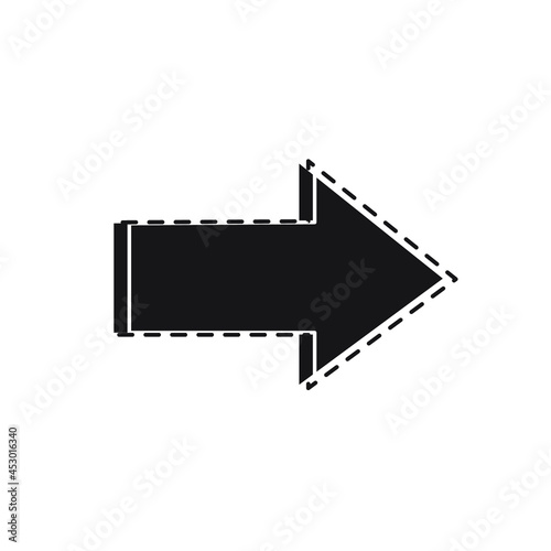 dotted arrow vector direction