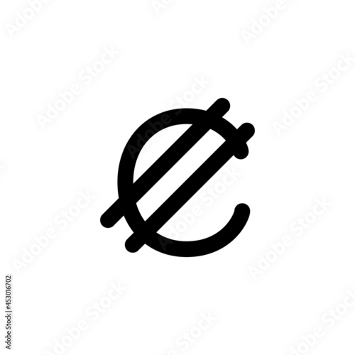 通貨記号　コロン　ベクターイラスト