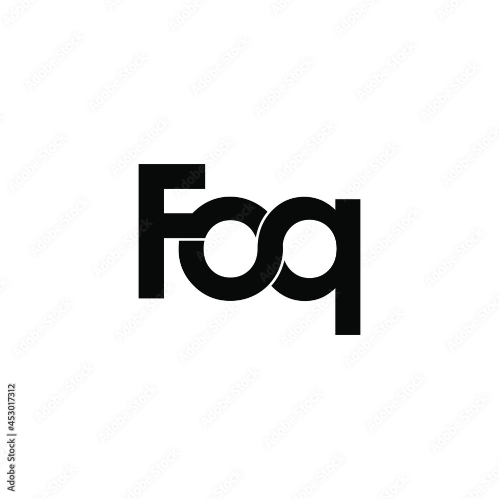 foq initial letter monogram logo design foq initial letter monogram logo design