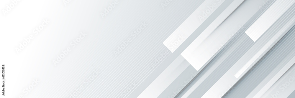 Obraz premium Modern abstract light silver background vector. Elegant concept design with white grey line. 