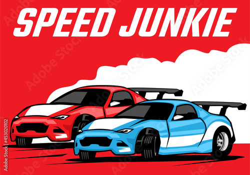 Automotive sport car illustration