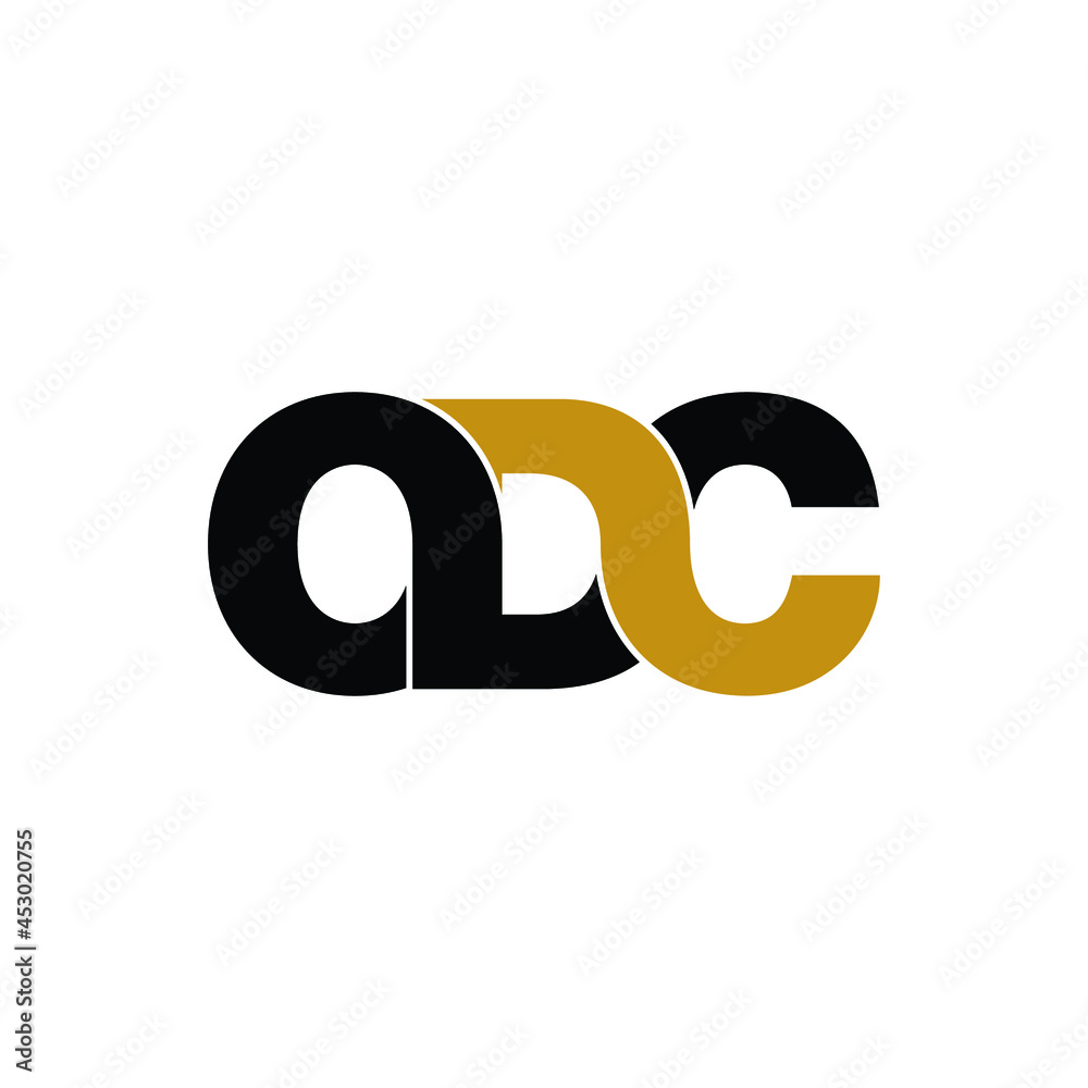 ODC letter monogram logo design vector ODC letter monogram logo design vector