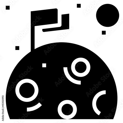 planet glyph icon