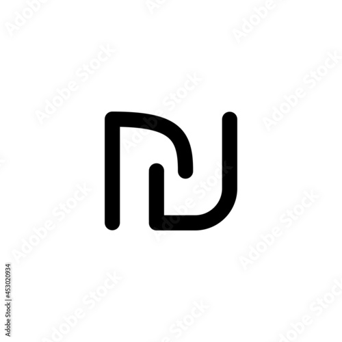 通貨記号　イスラエル・新シェルケ　ベクターイラスト