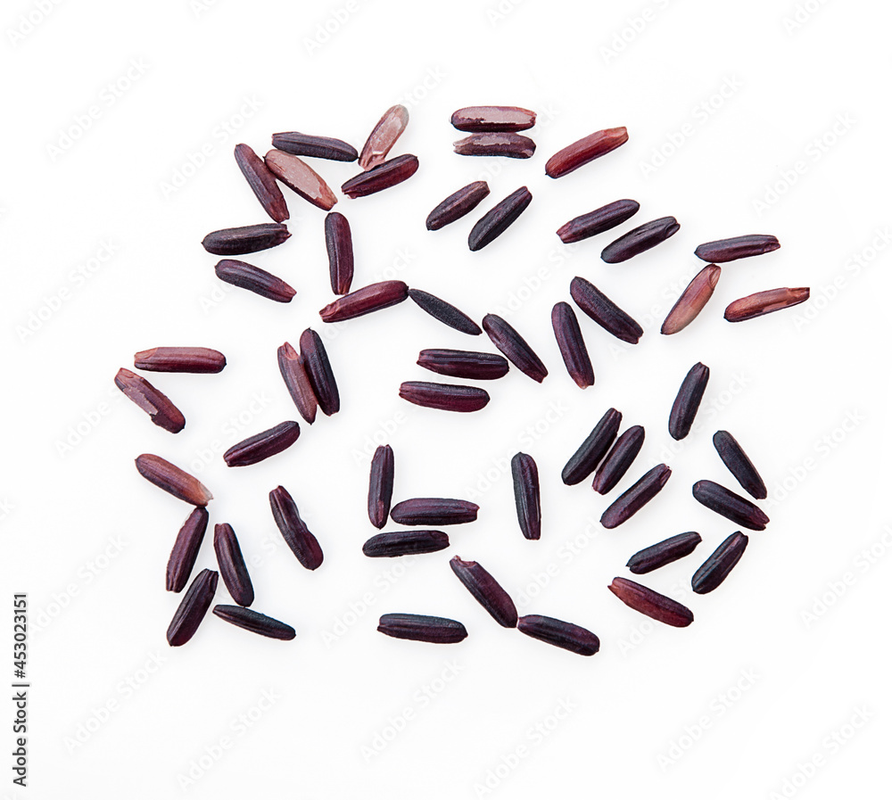 Riceberry on white background Riceberry on white background