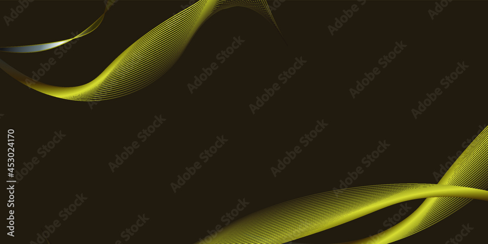 Obraz premium Green and black glowing abstract background. 