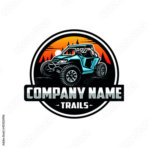 off road adventure atv utv buggy logo design