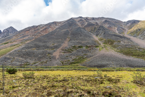 Views from Grizzly Lake in northern Canada during August with wilderness area in magnificent fashion.  © Scalia Media