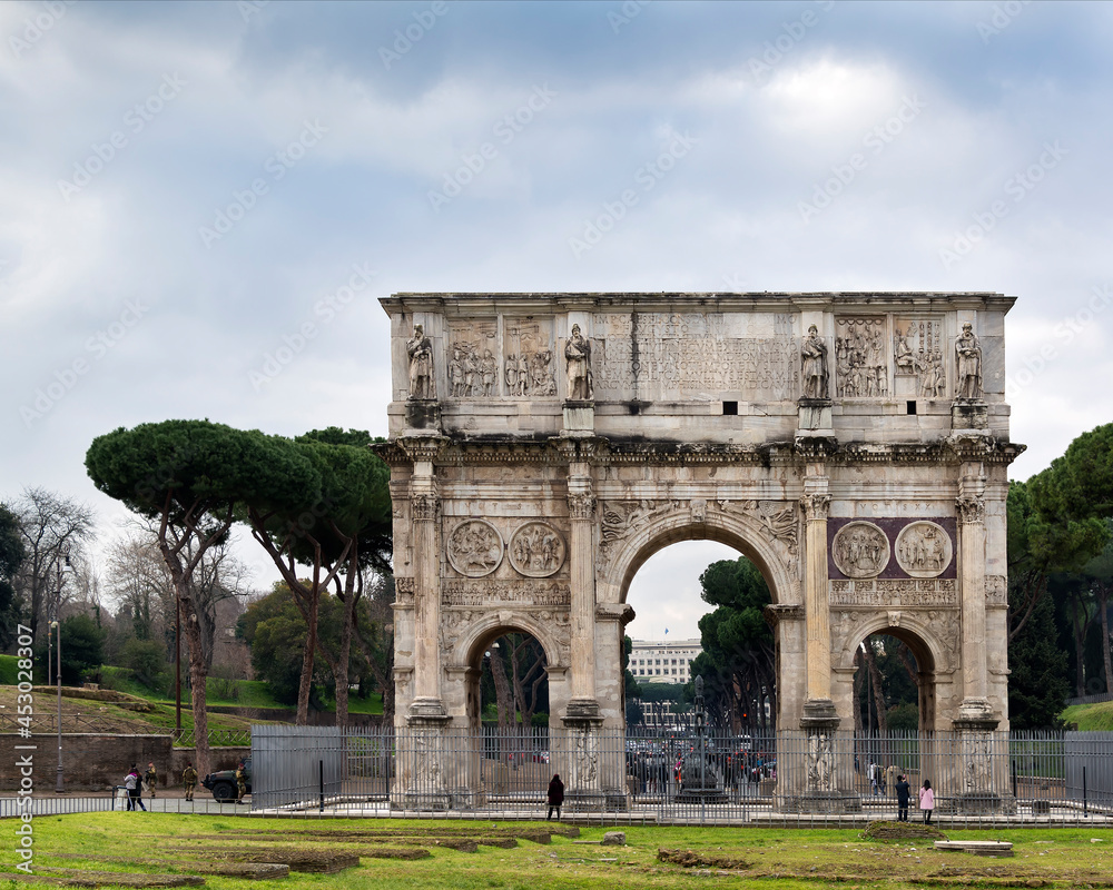 Arch of Constantine (Arco de Constantino), Rome, Italy