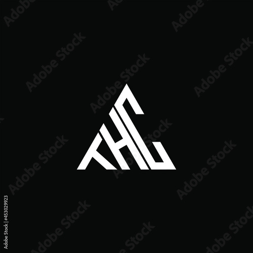 THC letter logo creative design. THC unique design
