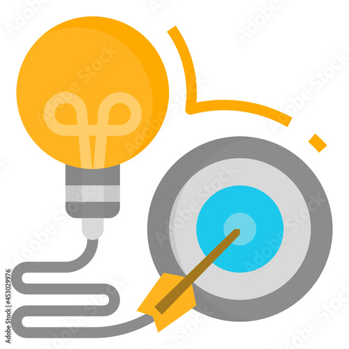 goal flat icon
