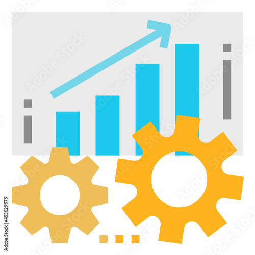 growth flat icon