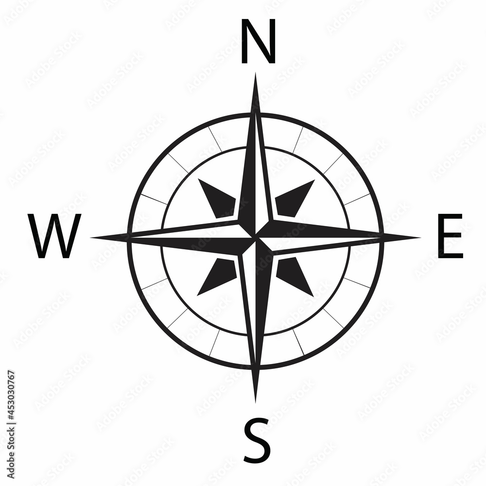 Compass icon vector on white background.10Eps
Compass icon vector on white background.10Eps