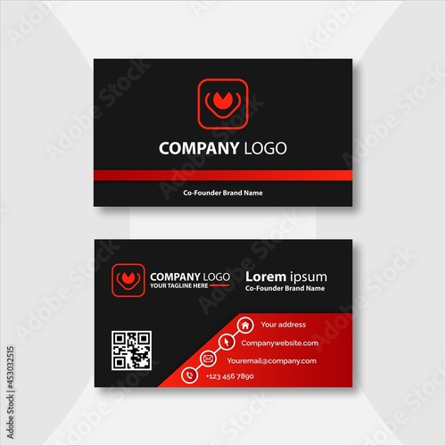 Modern business card design template, Clean professional business card template, visiting card, business card template.