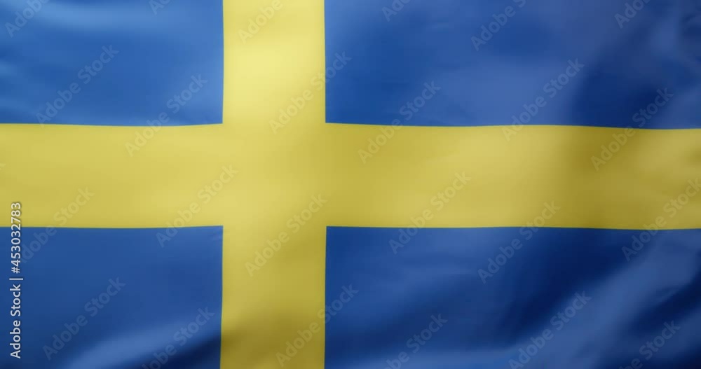 Waving flag of Sweden as background Waving flag of Sweden as background