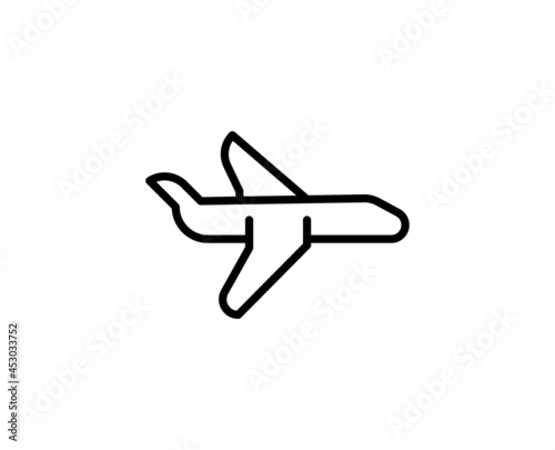 Plane line icon