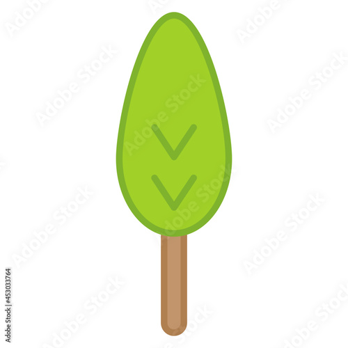 A perfect design icon of cypress