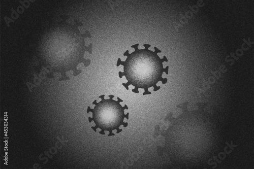 COVIN-19 コロナウィルス顕微鏡写真イメージ photo