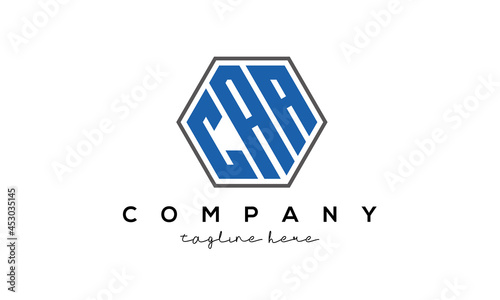  letters CAA creative polygon logo victor template photo
