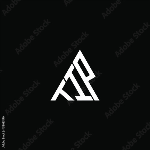 TIP letter logo creative design. TIP unique design
