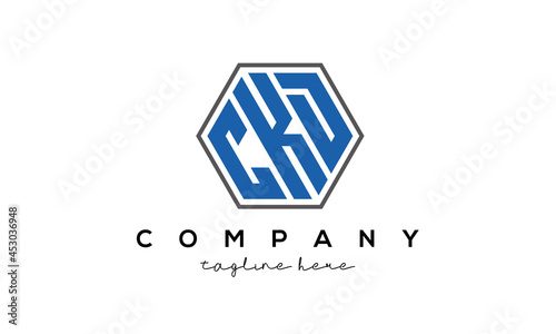 letters CKD creative polygon logo victor template