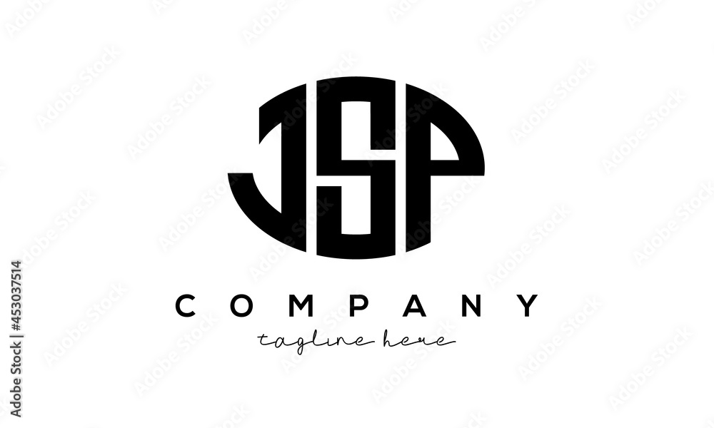 JSP three Letters creative circle logo design JSP three Letters creative circle logo design