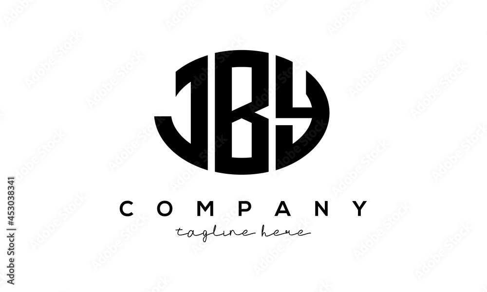 JBY three Letters creative circle logo design JBY three Letters creative circle logo design