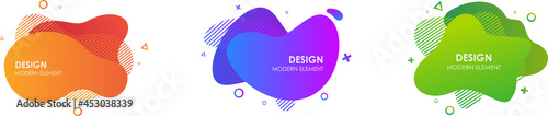 dinamic modern graphics element with gradien colour, oranment, design