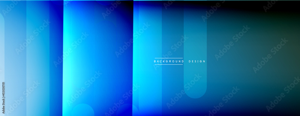 Dynamic lines abstract background. 3D shadow effects and fluid gradients. Modern overlapping forms