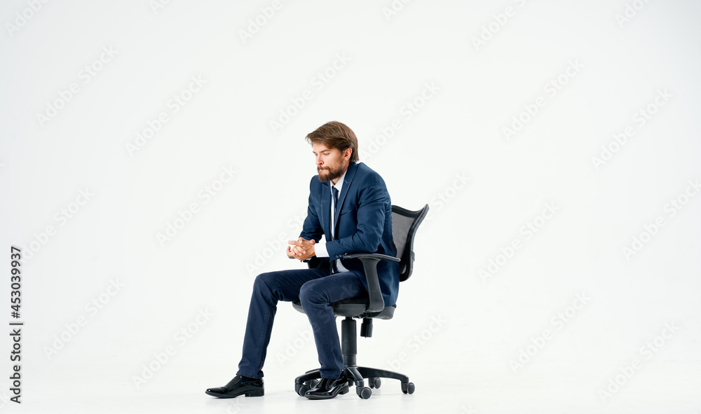 business man in chair job manager office career business man in chair job manager office career