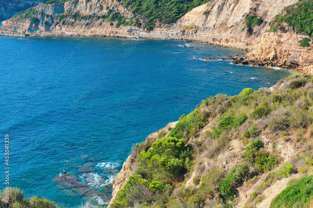 Landscape with cliffs on the coast of Javea/Xabia
