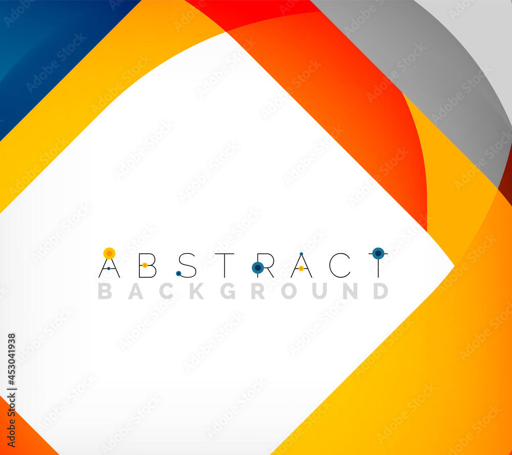 Abstract square shape with overlapping waves, minimal geometric background. Vector Illustration For Wallpaper, Banner, Background, Landing Page Abstract square shape with overlapping waves, minimal geometric background. Vector Illustration For Wallpaper, Banner, Background, Landing Page