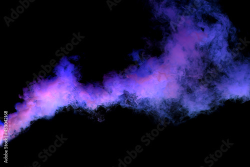 Purple smoke on a black background.
