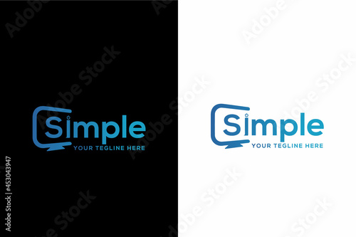 Computer Logo vector template