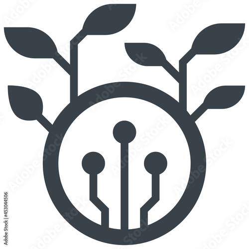 passive glyph style icon