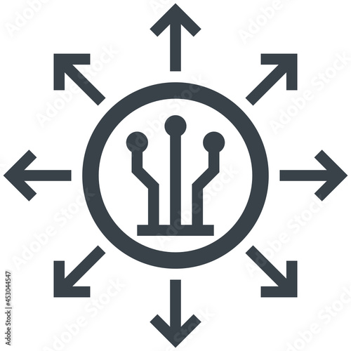 liquidation glyph style icon