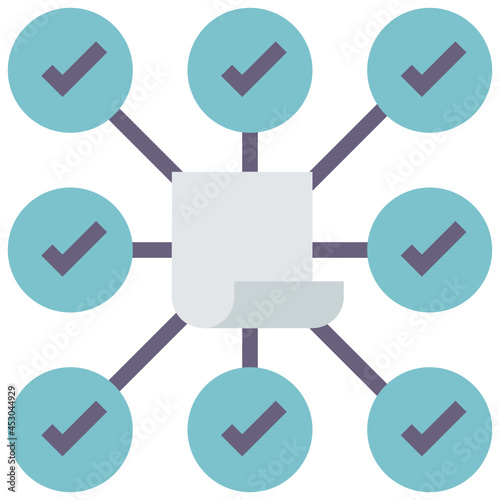 verify flat style icon